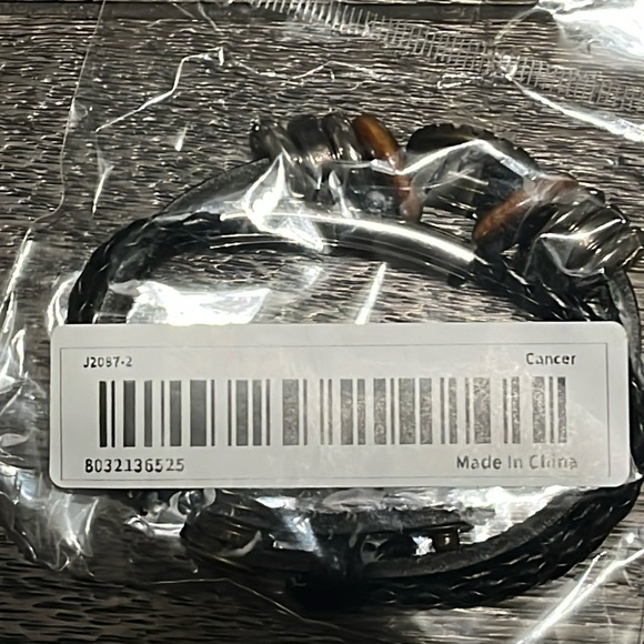 CANCER Constellation Beaded PU Leather And Charm Bracelet ♋️ - Picture 4 of 5